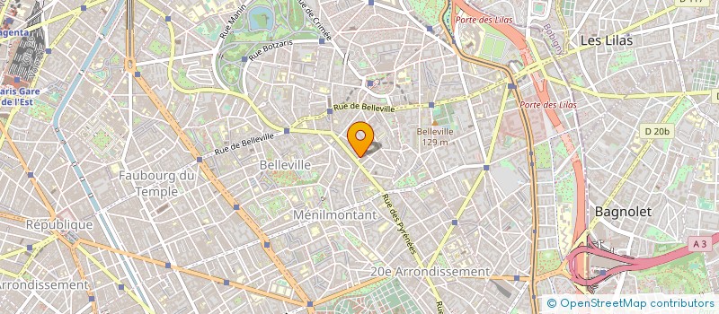 localisation de l'entreprise SYND COPR DU 3 RUE EMMERY 75020 PARIS  PARIS