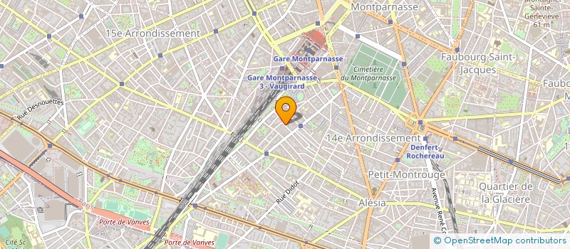 localisation de l'entreprise SYND.COPR. DU 3 RUE FRANCIS DE  PRESSENC  PARIS