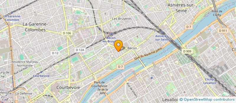 localisation de l'entreprise SYND COPR DU 3 RUE MONTHOLON 75009 PA à COURBEVOIE