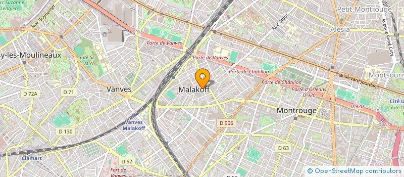 localisation de l'entreprise SYND.COPR. DU 3 RUE SALVADOR    ALLENDE  MALAKOFF