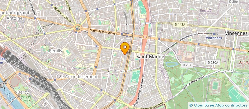 localisation de l'entreprise SYND COPR DU 3 VILLA DU BEL AIR 75012 PA  PARIS