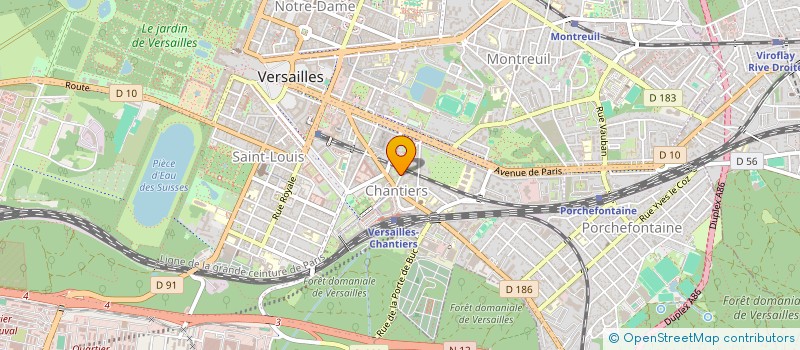 localisation de l'entreprise SYND.COPR. DU 30 RUE CARNOT 92  SURESNES à VERSAILLES
