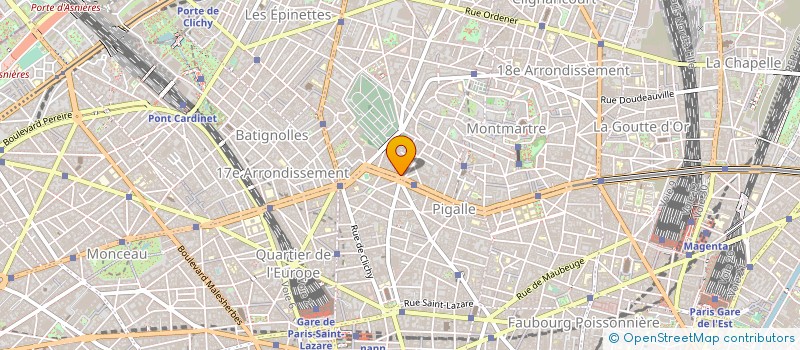 localisation de l'entreprise SYND.COPR. DU 30 RUE DE         MONTPENS  PARIS