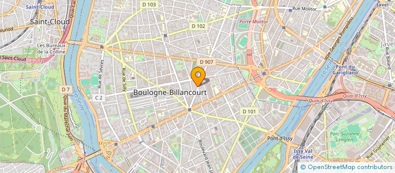 localisation de l'entreprise SYND COPR DU 30 RUE DES BELLES FEUILLES à BOULOGNE-BILLANCOURT