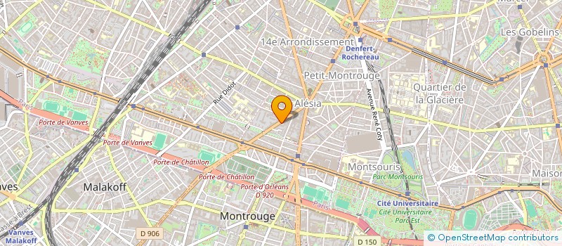 localisation de l'entreprise SYND COPR DU 31 AV JEAN MOULIN 75014 PAR  PARIS