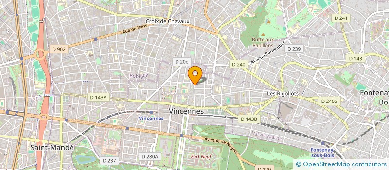 localisation de l'entreprise SYND.COPR. DU 31 RUE JOSEPH GAILLARD à VINCENNES