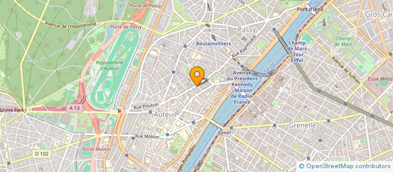 localisation de l'entreprise SYND.COPR. DU 31 RUE LA FONTAINE 75016 P  PARIS