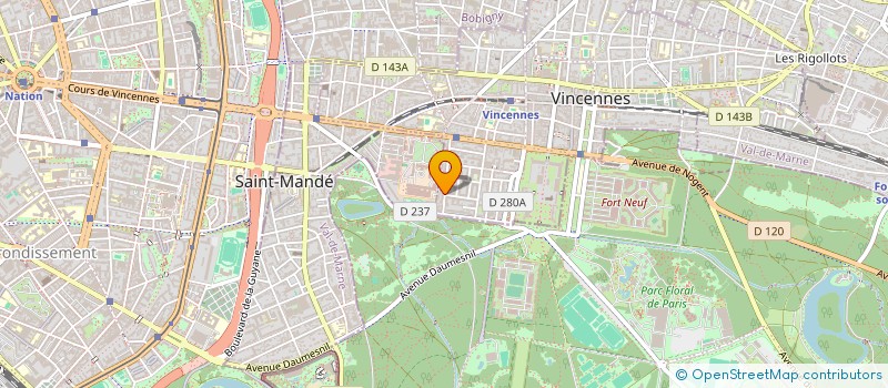 localisation de l'entreprise SYND COPR DU 32 AVENUE DU PETIT PARC 94 à VINCENNES