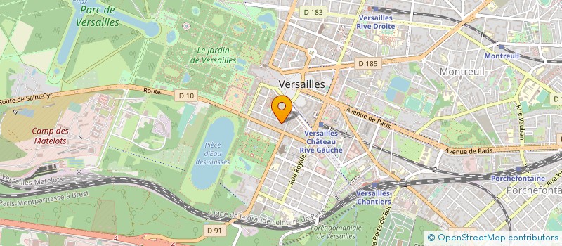 localisation de l'entreprise SYND.COPR. DU 32 RUE DU VIEUX   VERSAILL à VERSAILLES