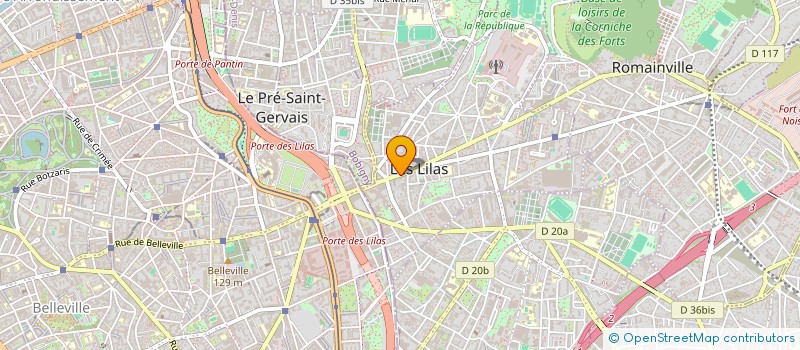 localisation de l'entreprise SYND.COPR. DU 326 RUE DE NOISY LE SEC 9 à LES LILAS