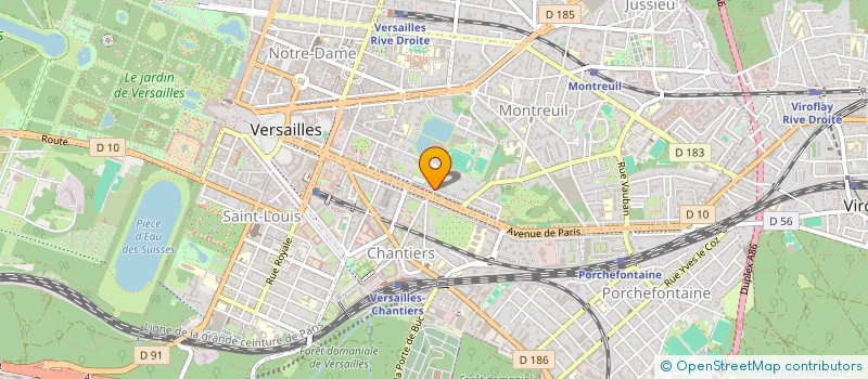 localisation de l'entreprise SYND.COPR. DU 33 35 AV DE PARIS 78 VERSA à VERSAILLES