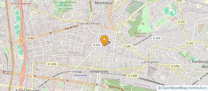 localisation de l'entreprise SYND COPR DU 33-35 RUE DE LA SOLIDARITE à MONTREUIL