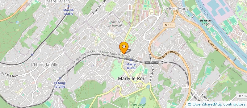 localisation de l'entreprise SYND COPR DU 33 36 ALLEE DES EPINES  MARLY-LE-ROI