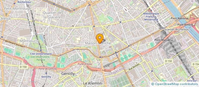 localisation de l'entreprise SYND.COPR. DU 33 RUE CAILLAUX PARIS 13 R  PARIS