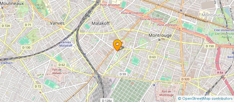 localisation de l'entreprise SYND COPR DU 33 RUE CHARLES LAFFITTE 92  MONTROUGE