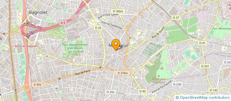 localisation de l'entreprise SYND.COPR. DU 33 RUE DE FONTENAY 94 VINC à MONTREUIL