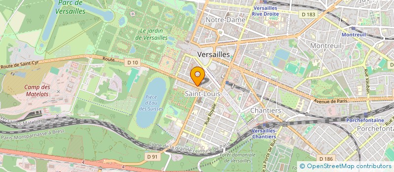 localisation de l'entreprise SYND.COPR. DU 33 RUE DE L ORANGERI à VERSAILLES