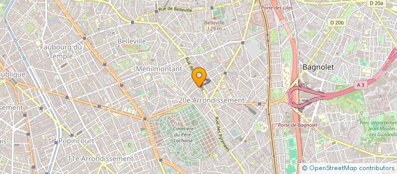 localisation de l'entreprise SYND.COPR. DU 33 RUE DESIRE     PREAUX 9  PARIS