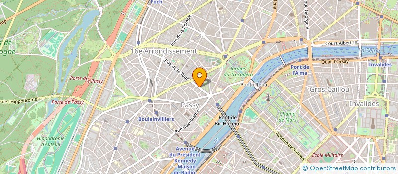 localisation de l'entreprise SYND COPR DU 34 38 RUE DE LA    TOUR PAR  PARIS