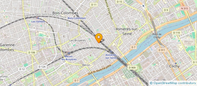 localisation de l'entreprise SYND.COPR. DU 34 AV. FLACHAT 92 ASNIERES  ASNIERES-SUR-SEINE