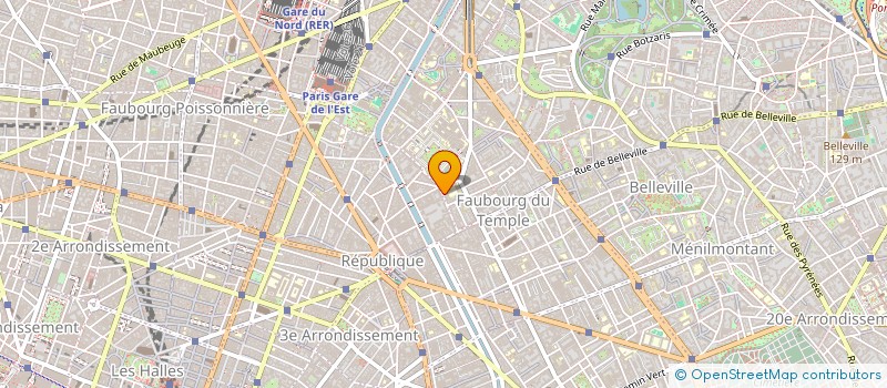 localisation de l'entreprise SYND COPR DU 34 B RUE BICHAT 75010 PARIS  PARIS