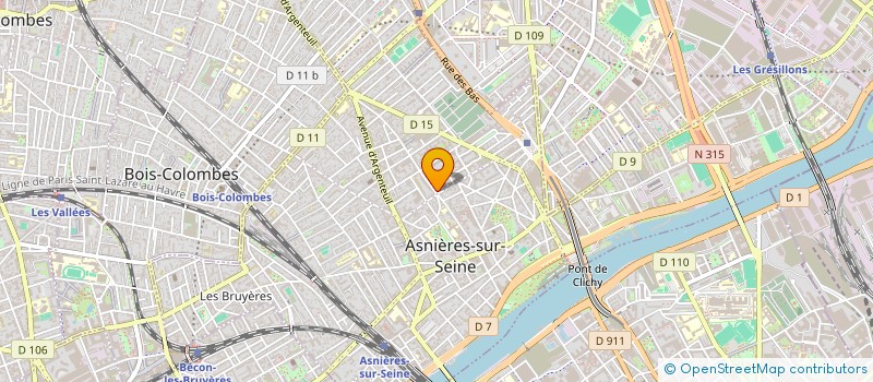 localisation de l'entreprise SYND.COPR. DU 34 RUE DU RP CHRISTIAN GIL à ASNIERES-SUR-SEINE