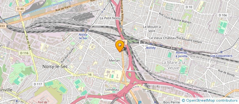 localisation de l'entreprise SYND COPR DU 34  RUE VICTOR HUGO à NOISY-LE-SEC
