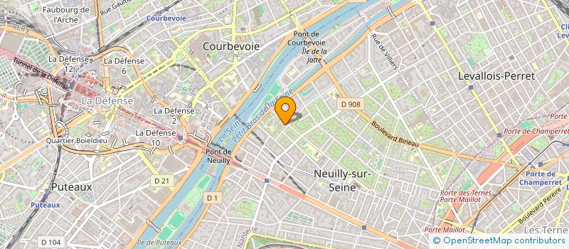 localisation de l'entreprise SYND.COPR. DU 35-37 BD D'ARGENSON à NEUILLY-SUR-SEINE