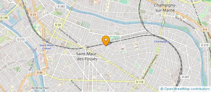 localisation de l'entreprise SYND.COPR. DU 35 AV.DU GENERAL DE GAULLE à SAINT-MAUR-DES-FOSSES