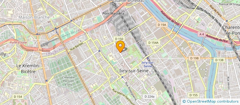 localisation de l'entreprise SYND.COPR. DU 35 RUE GAGNEE 94 IVRY SUR à IVRY-SUR-SEINE