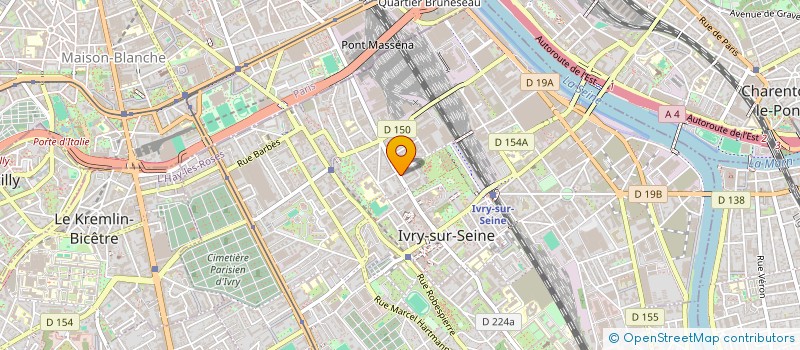 localisation de l'entreprise SYND.COPR. DU 35 RUE MARCEL MIQUEL 9 à IVRY-SUR-SEINE