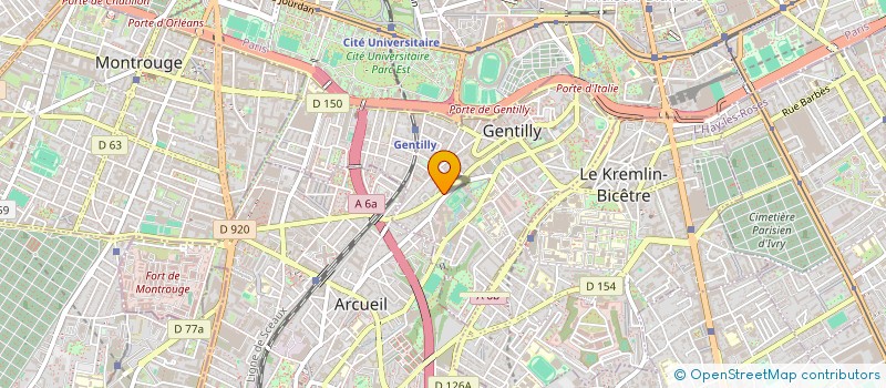 localisation de l'entreprise SYND.COPR. DU 35B AVE PASTEUR 94 GENTILL à GENTILLY