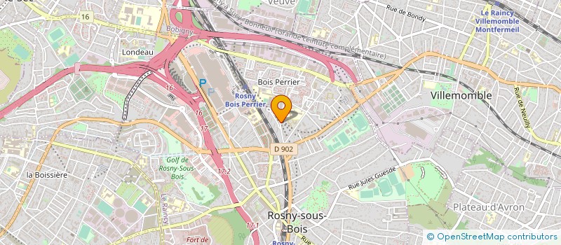 localisation de l'entreprise SYND.COPR. DU 36 38 RUE PHILIBERT HOFFMA à ROSNY-SOUS-BOIS