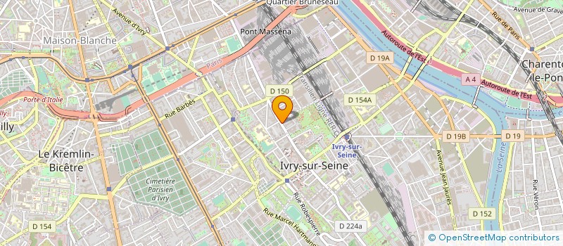localisation de l'entreprise SYND.COPR. DU 36 AV PIERRE SEMARD 9 à IVRY-SUR-SEINE