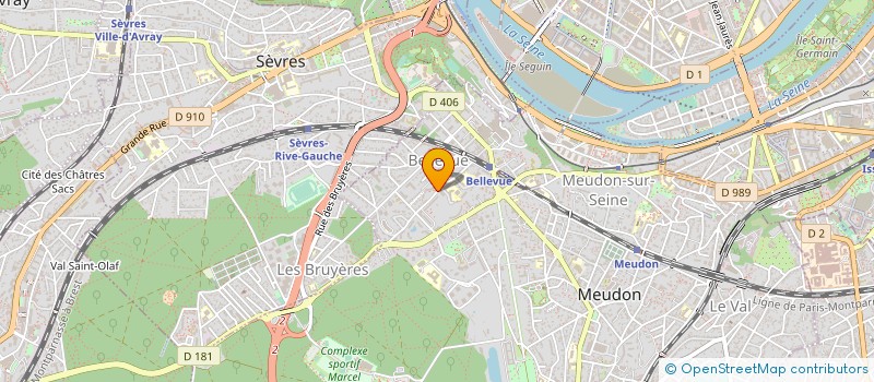 localisation de l'entreprise SYND COPR DU 36 RUE ERNEST RENAN 92 MEUD à MEUDON