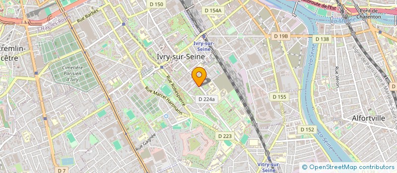 localisation de l'entreprise SYND COPR DU 36 RUE RASPAIL à IVRY-SUR-SEINE