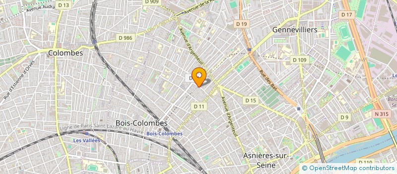 localisation de l'entreprise SYND.COPR. DU 37 39 RUE ADOLPHE GUYOT 92 à BOIS-COLOMBES