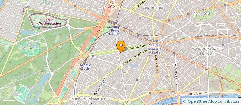 localisation de l'entreprise SYND.COPR. DU 37 AV. FOCH 75016 PARIS RE  PARIS