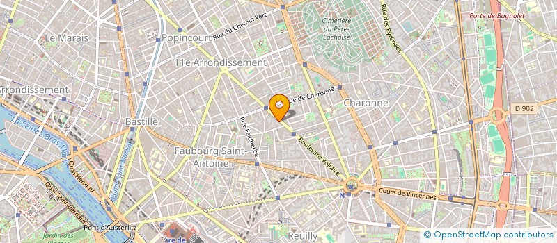 localisation de l'entreprise SYND COPR DU 37 RUE DAVY 75017  PARIS RE  PARIS