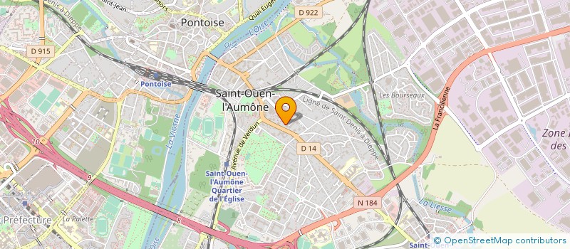 localisation de l'entreprise SYND.COPR. DU 38 40 RUE LEVEAU  95 ST OU  SAINT-OUEN-L'AUMONE