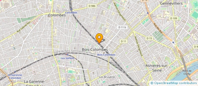 localisation de l'entreprise SYND COPR DU 38 AU 40 AVE DE VERDUN 92 B à BOIS-COLOMBES