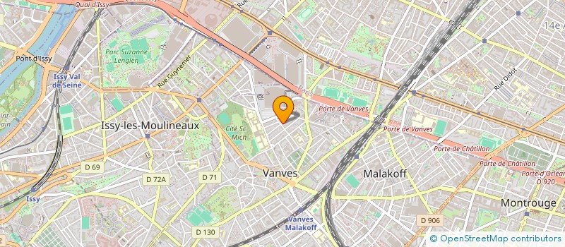 localisation de l'entreprise SYND.COPR. DU 38 BIS RUE RAPHAEL 92 VANV  VANVES