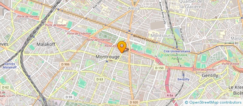 localisation de l'entreprise SYND.COPR. DU 38 RUE DE BAGNEUX 92 MONTR  MONTROUGE