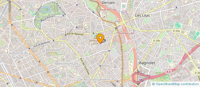 localisation de l'entreprise SYND COPR DU 38 RUE DU BORREGO  75020 PA  PARIS