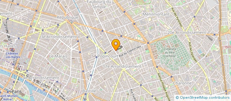 localisation de l'entreprise SYND.COPR. DU 39-41 RUE DU CHEMIN V  PARIS