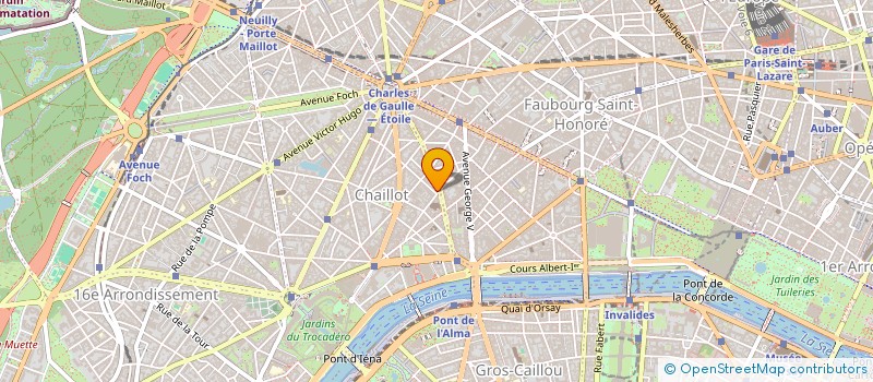 localisation de l'entreprise SYND COPR DU 39 AV MARCEAU 75116 PARIS R  PARIS