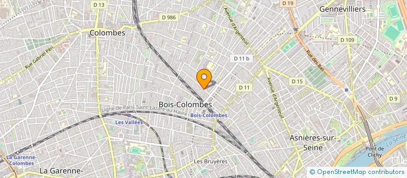 localisation de l'entreprise SYND.COPR. DU 39 RUE RASPAIL 92 BOIS COL à BOIS-COLOMBES
