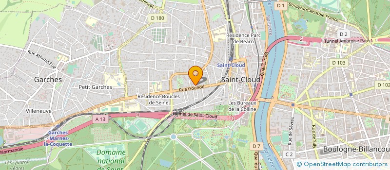 localisation de l'entreprise SYND COPR DU 4 AV DE MADRID 92 NEUILLY à SAINT-CLOUD
