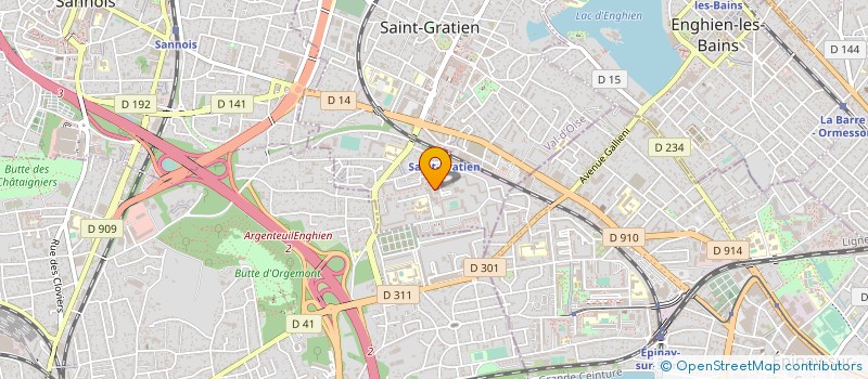 localisation de l'entreprise SYND.COPR. DU 4 BD GEORGETTE    AGUTTE 9  SAINT-GRATIEN