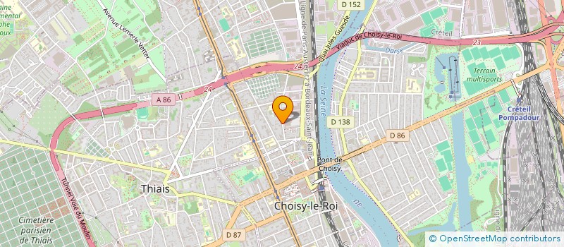 localisation de l'entreprise SYND.COPR. DU 4 R SEBASTOPOL 94 CHOISY L à CHOISY LE ROI